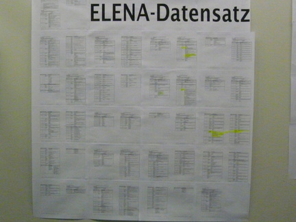 Übersicht des Elena-Datensatz